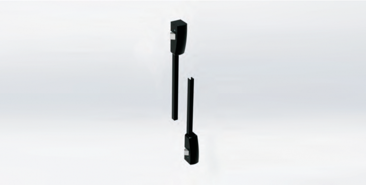 vertical rods and lateral latch bolts (Unico)